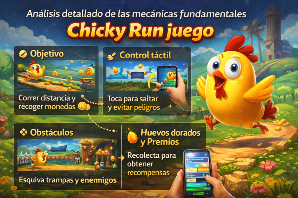 Análisis detallado de las mecánicas fundamentales presentes en Chicky Run juego